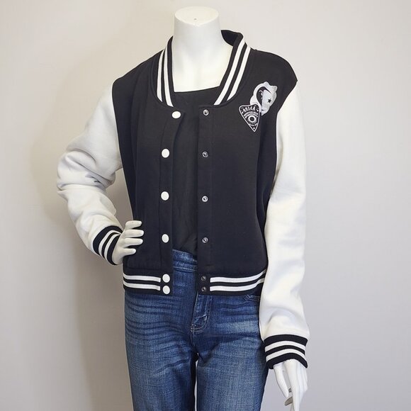 Hell Bunny Womens XL Ouija Board Retro Jacket Black & White - Picture 4 of 9